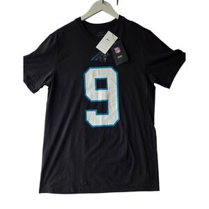 Nike Carolina Panthers NFL T-Shirt Mens Medium Black NEW Matt Corral 9 Graphic